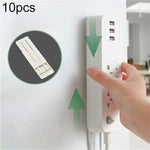 Supporto per scheda di finitura per cavi plug-in da 10 pezzi Supporto per router di scheda montato a parete, Oval, Square