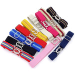 Cintura intrecciata elastica con chiusura a 8 caratteri color caramello per bambini