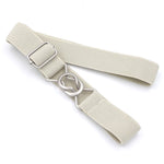 Cintura intrecciata elastica con chiusura a 8 caratteri color caramello per bambini