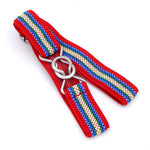 Cintura intrecciata elastica con chiusura a 8 caratteri color caramello per bambini