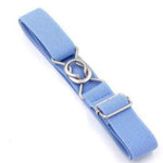 Cintura intrecciata elastica con chiusura a 8 caratteri color caramello per bambini