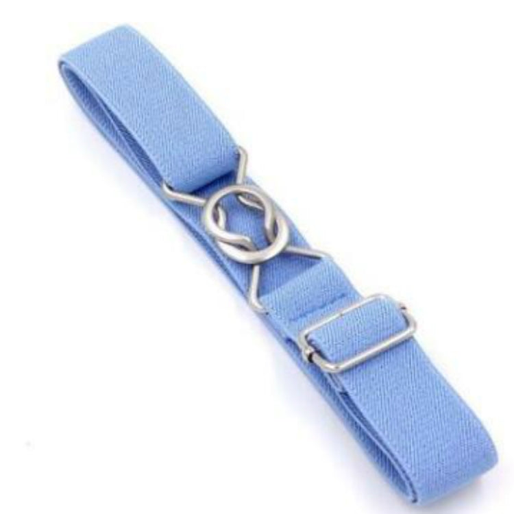 Cintura intrecciata elastica con chiusura a 8 caratteri color caramello per bambini