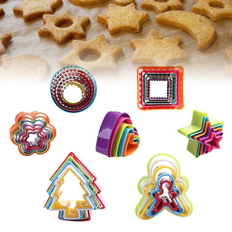 5 stampi per biscotti in plastica per biscotti, forme a stantuffo per biscotti, strumenti di cottura fai da te