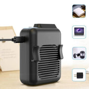 Mini ventilatore a vita sospeso con ricarica USB, ventilatore portatile senza foglie, 4000mAh, 6000mAh