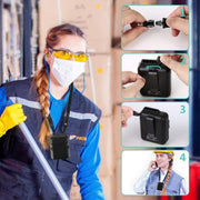 Mini ventilatore a vita sospeso con ricarica USB, ventilatore portatile senza foglie, 4000mAh, 6000mAh