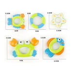 Octopus Throwing Circle Piccolo polpo Bambini che fanno il bagno Giocattolo per l'acqua