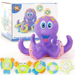Octopus Throwing Circle Piccolo polpo Bambini che fanno il bagno Giocattolo per l'acqua