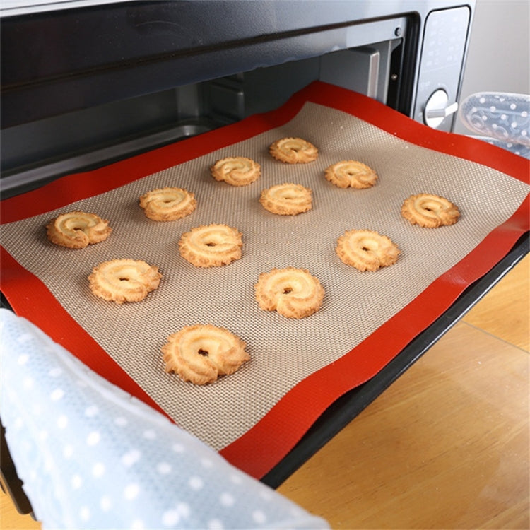 Tappetino per impastare, tappetino da forno per biscotti, torta in silicone, fibra di vetro platino, 40x30cm, 29x26cm