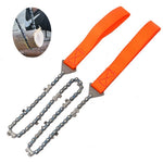 Sega a filo portatile portatile per esterni Sega a catena per sopravvivenza sul campo in acciaio al manganese Sega per tronchi multifunzionale, Wire Saw (11 Teeth Orange), Wire Saw (11 Teeth Black)