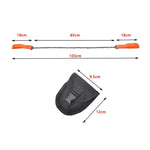 Sega a filo portatile portatile per esterni Sega a catena per sopravvivenza sul campo in acciaio al manganese Sega per tronchi multifunzionale, Wire Saw (11 Teeth Orange), Wire Saw (11 Teeth Black)