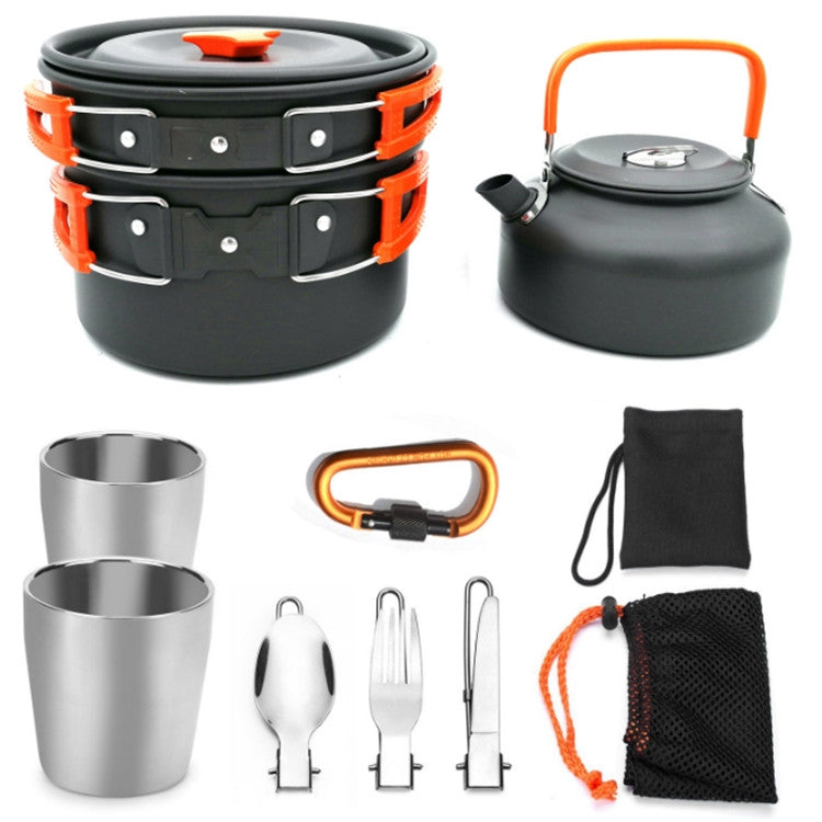 Set di teiere portatili da campeggio per esterni Set di pentole