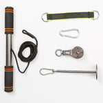 Dispositivo di trazione del braccio Asta ad alta trazione Attrezzatura per esercizi con manubri avvolgitore per funi portanti senza campane, Arm-pulling Device