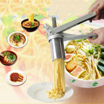 Macchina per pasta domestica in acciaio inossidabile Piccola macchina per pasta manuale Macchina per noodle multifunzione, Noodle Machine + 7 PCS Mould