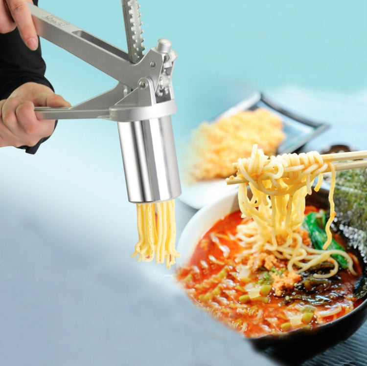 Macchina per pasta domestica in acciaio inossidabile Piccola macchina per pasta manuale Macchina per noodle multifunzione, Noodle Machine + 7 PCS Mould