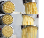 Macchina per pasta domestica in acciaio inossidabile Piccola macchina per pasta manuale Macchina per noodle multifunzione, Noodle Machine + 7 PCS Mould
