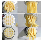 Macchina per pasta domestica in acciaio inossidabile Piccola macchina per pasta manuale Macchina per noodle multifunzione, Noodle Machine + 7 PCS Mould