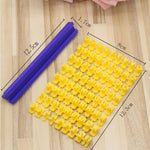 Set di 2 stampi per biscotti con simbolo alfanumerico inglese sigillo stampo per biscotti tipo mobile, Cake Mold Set