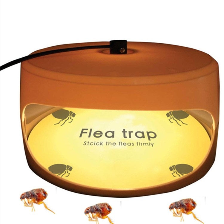 Lampada antipulci per animali domestici con trappola adesiva