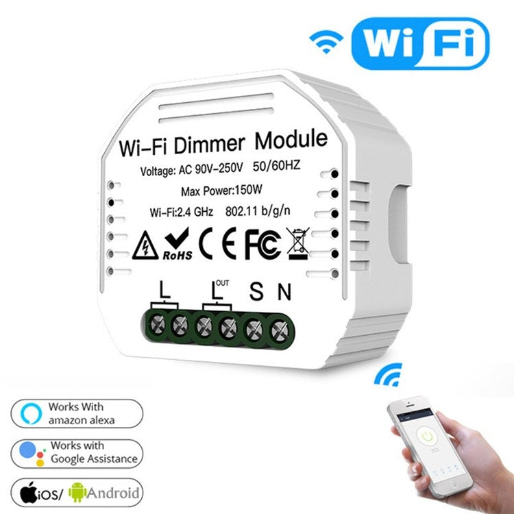 Dimmer Switch nascosto Wifi Smart Switch e interruttore tradizionale Dual Control Smart Switch