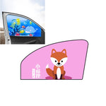 Parasole magnetico pieghevole per auto Cartoon Parasole parasole telescopico, Driving, Co-pilot, Rear Square