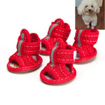 Sandali antiscivolo per animali domestici in rete con fondo tendine, Tendon Bottom 1: 13.5x4.5cm, Tendon Bottom 2: 4.0x5.0cm, Tendon Bottom 3: 4.5x5.5cm, Tendon Bottom 4: 5.0x6.0cm, Tendon Bottom 5: 5.5x6.5cm, 1: 13.5x4.5cm, 2: 4.0x5.0cm, 3: 4.5x5.5cm ...