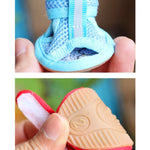 Sandali antiscivolo per animali domestici in rete con fondo tendine, Tendon Bottom 1: 13.5x4.5cm, Tendon Bottom 2: 4.0x5.0cm, Tendon Bottom 3: 4.5x5.5cm, Tendon Bottom 4: 5.0x6.0cm, Tendon Bottom 5: 5.5x6.5cm, 1: 13.5x4.5cm, 2: 4.0x5.0cm, 3: 4.5x5.5cm ...