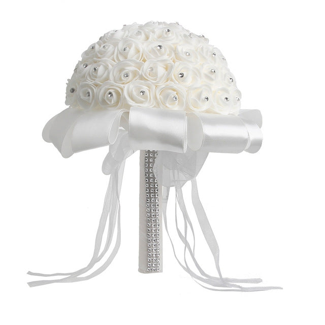 Sposa che tiene il bouquet Simulazione creativa che tiene il bouquet Forniture per matrimoni