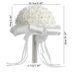 Sposa che tiene il bouquet Simulazione creativa che tiene il bouquet Forniture per matrimoni