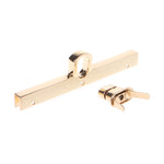 10 PC Borsa Accessori hardware Lucchetto da infilare Lucchetto in metallo, Mortise Metal Lock