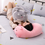 Nuovo morbido animale cartone animato cuscino cuscino carino grasso cane gatto Totoro pinguino maiale rana peluche, 28cm, 60cm, 90cm