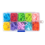 Maglione di plastica colorata tessitura accessori per utensili manuali fai da te fibbia con contrassegno a spillo, 120 PCS