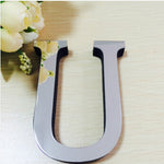 2 pezzi decorazione domestica personalità creativa lettere inglesi specchio acrilico adesivi murali 3D fai da te