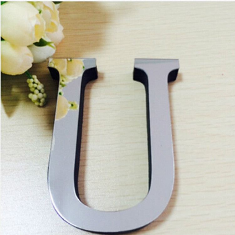 2 pezzi decorazione domestica personalità creativa lettere inglesi specchio acrilico adesivi murali 3D fai da te