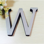 2 pezzi decorazione domestica personalità creativa lettere inglesi specchio acrilico adesivi murali 3D fai da te