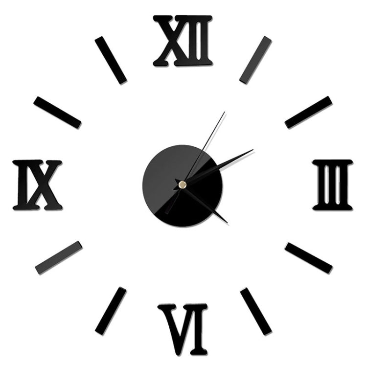 Adesivo da parete 3D con effetto specchio per orologio da parete romano moderno fai da te