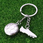 Portachiavi con scarpa da calcio in metallo con ciondolo regalo creativo da calcio, 2 pezzi, Football Shoes 389, Football Shoes 306, Athletes, Football Stadiums