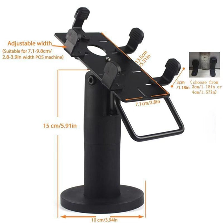 Supporto regolabile per macchina POS con base antiscivolo