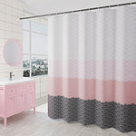 Tenda da bagno impermeabile per tenda da doccia geometrica, With 80 x Height 180cm, With 120 x Height 180cm, With 150 x Height 180cm, With 180 x Height180cm, With 180 x Height200cm, With 200 x Height 200cm, With 240 x Height200cm, With 100 x Height 180...