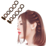 Eleganza Capelli Braider Fiore Magico Fermaglio per capelli Coda Twist Treccia Acconciatura Accessori per lo styling, Dimensioni: 13,5x2,5 cm