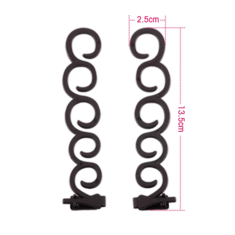 Eleganza Capelli Braider Fiore Magico Fermaglio per capelli Coda Twist Treccia Acconciatura Accessori per lo styling, Dimensioni: 13,5x2,5 cm
