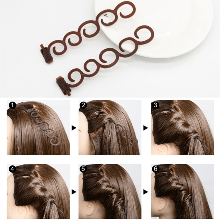 Eleganza Capelli Braider Fiore Magico Fermaglio per capelli Coda Twist Treccia Acconciatura Accessori per lo styling, Dimensioni: 13,5x2,5 cm