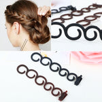 Eleganza Capelli Braider Fiore Magico Fermaglio per capelli Coda Twist Treccia Acconciatura Accessori per lo styling, Dimensioni: 13,5x2,5 cm