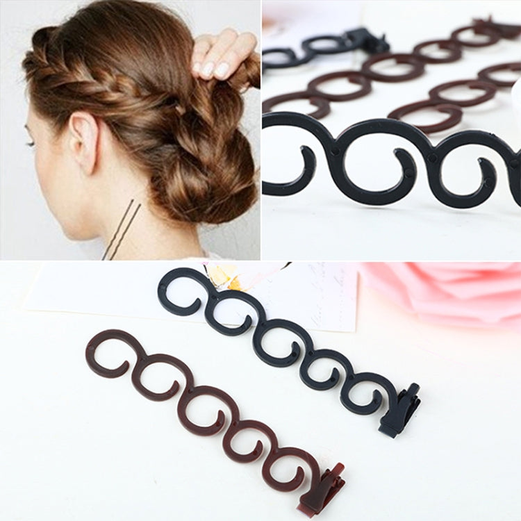 Eleganza Capelli Braider Fiore Magico Fermaglio per capelli Coda Twist Treccia Acconciatura Accessori per lo styling, Dimensioni: 13,5x2,5 cm