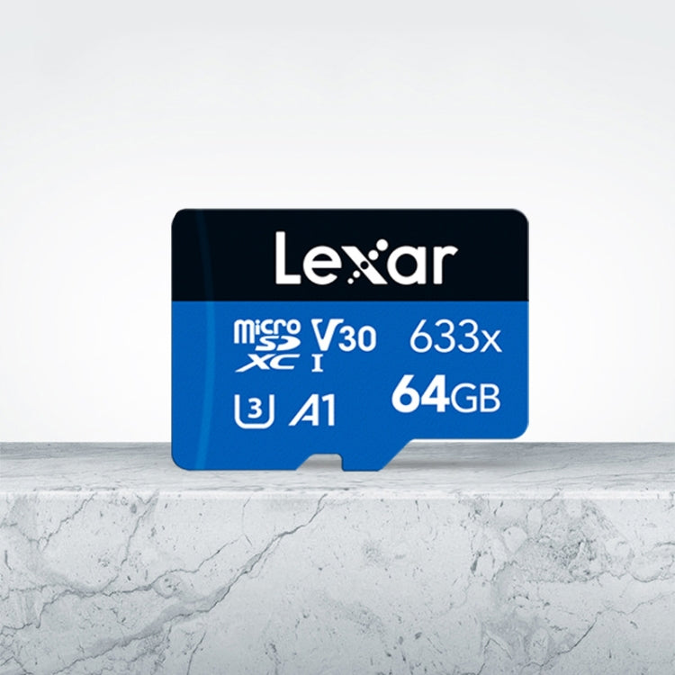 Lexar 633x 64GB Registratore di guida ad alta velocità Scheda di memoria per telefono cellulare dedicata DVR Scheda TF, 64GB