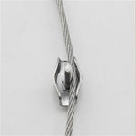 Morsetto per fune metallica a morsetto doppio con piastra in acciaio inossidabile 304 da 5 pezzi, M2 Double Clip, M3 Double Clip, M4 Double Clip, M5 Double Clip, M6 Double Clip, M8 Double Clip, M10 Double Clip, M2 Single Clip, M3 Single Clip           ...