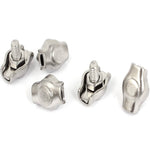 Morsetto per fune metallica a morsetto doppio con piastra in acciaio inossidabile 304 da 5 pezzi, M2 Double Clip, M3 Double Clip, M4 Double Clip, M5 Double Clip, M6 Double Clip, M8 Double Clip, M10 Double Clip, M2 Single Clip, M3 Single Clip           ...