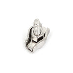 Morsetto per fune metallica a morsetto doppio con piastra in acciaio inossidabile 304 da 5 pezzi, M2 Double Clip, M3 Double Clip, M4 Double Clip, M5 Double Clip, M6 Double Clip, M8 Double Clip, M10 Double Clip, M2 Single Clip, M3 Single Clip           ...