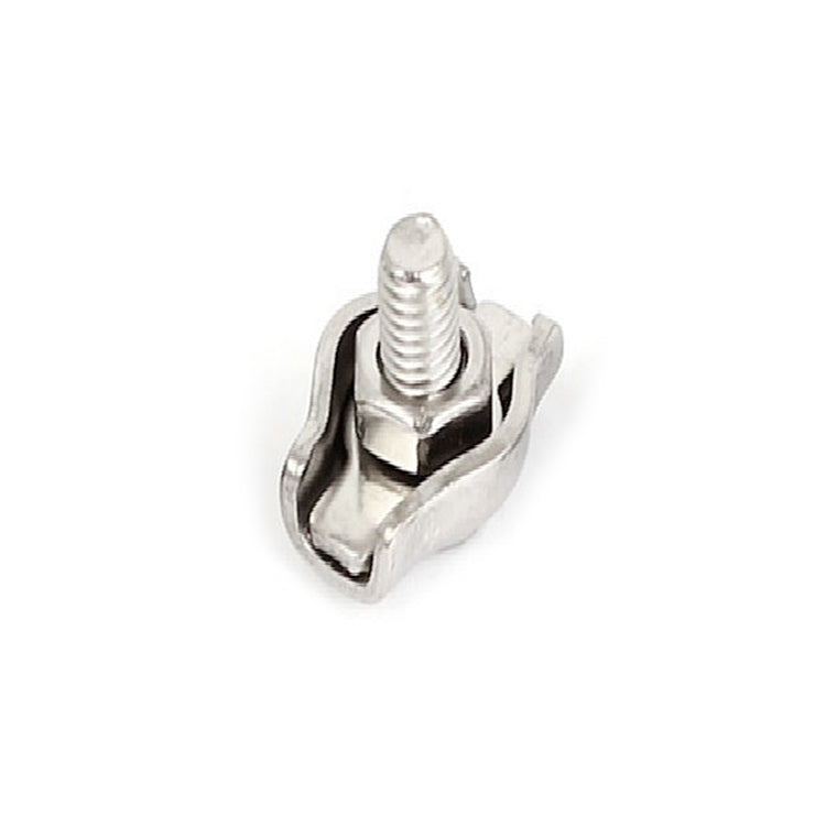 Morsetto per fune metallica a morsetto doppio con piastra in acciaio inossidabile 304 da 5 pezzi, M2 Double Clip, M3 Double Clip, M4 Double Clip, M5 Double Clip, M6 Double Clip, M8 Double Clip, M10 Double Clip, M2 Single Clip, M3 Single Clip           ...
