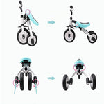 Ride On Toys Triciclo per bambini Bicicletta pieghevole per bambini Scooter per bambini, Baby Tricycle