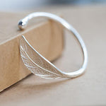 Braccialetti aperti con polsini a foglia Braccialetti da donna Bracciale di lusso con gioielli in argento vintage